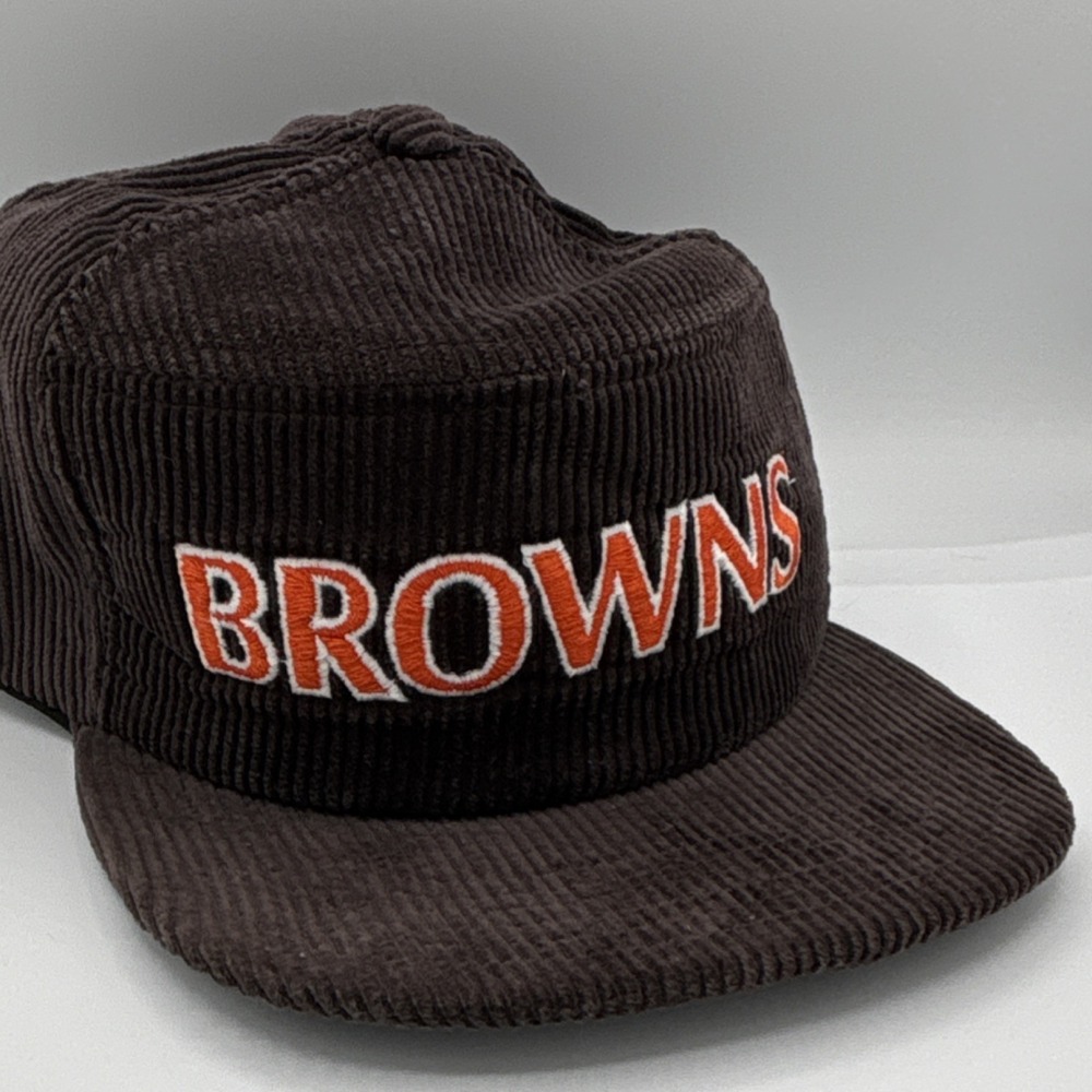 New Era Cleveland Browns Corduroy Vintage 1980-90s Snapback Hat NFL Football USA